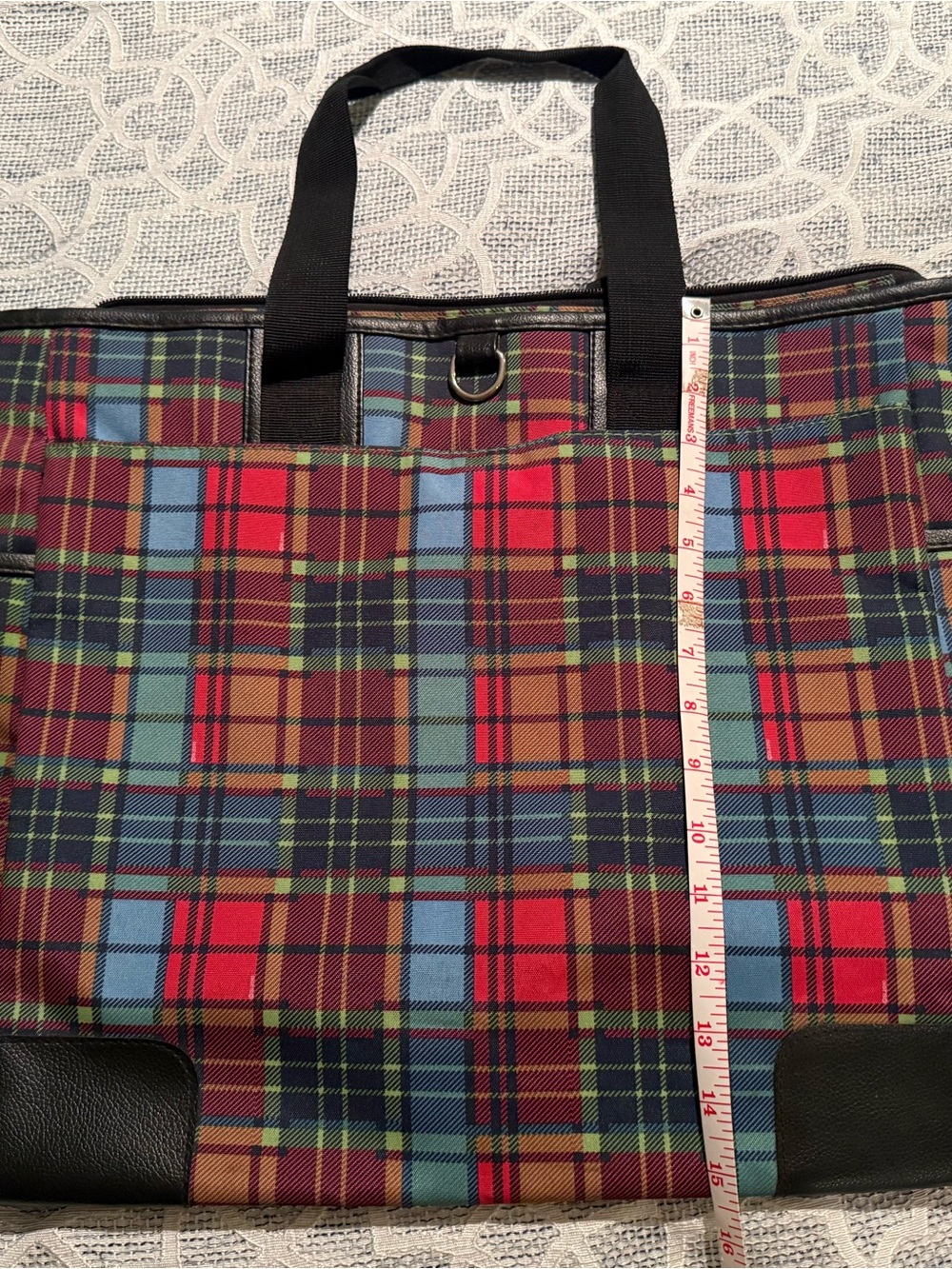 Sydney Love Red & Blue Tartan Plaid Duffel Set - Picture 5 of 8